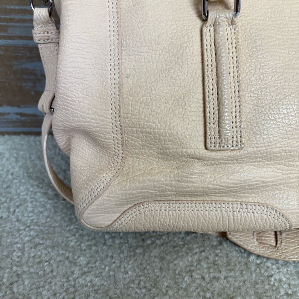 3.1 Phillip Lim Pashil Leather Satchel Crossbody Bag Tan Preppy Boho Light Tan - Picture 3 of 10